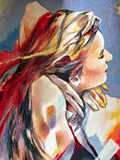 Imagination Christine Comyn Lithograph Print Artist Hand Signed and Numbered