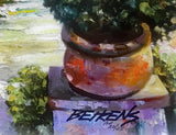 Near Amalfi Hand Embellished Canvas Artist Proof Giclée Print Artist Hand Signed and AP Numbered