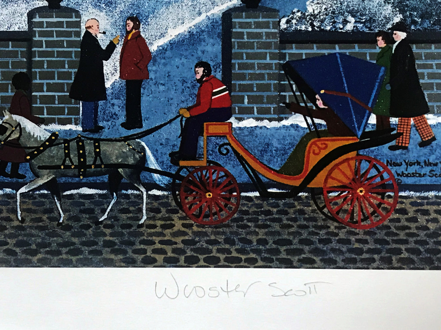 New York New York Jane Wooster Scott Artist Proof Lithograph Print Artist Hand Signed and AP Numbered