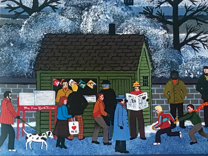 New York New York Jane Wooster Scott Artist Proof Lithograph Print Artist Hand Signed and AP Numbered