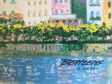 Bellagio Hillside Howard Behrens Serigraph Print Artist Hand Signed and Numbered