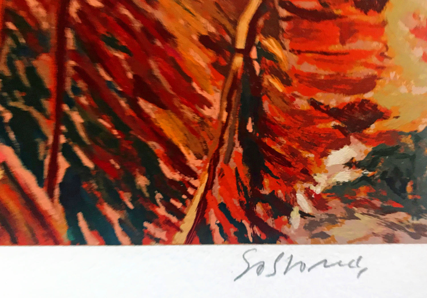 Rio Secondo Marco Sassone Serigraph Print Artist Hand Signed and Numbered