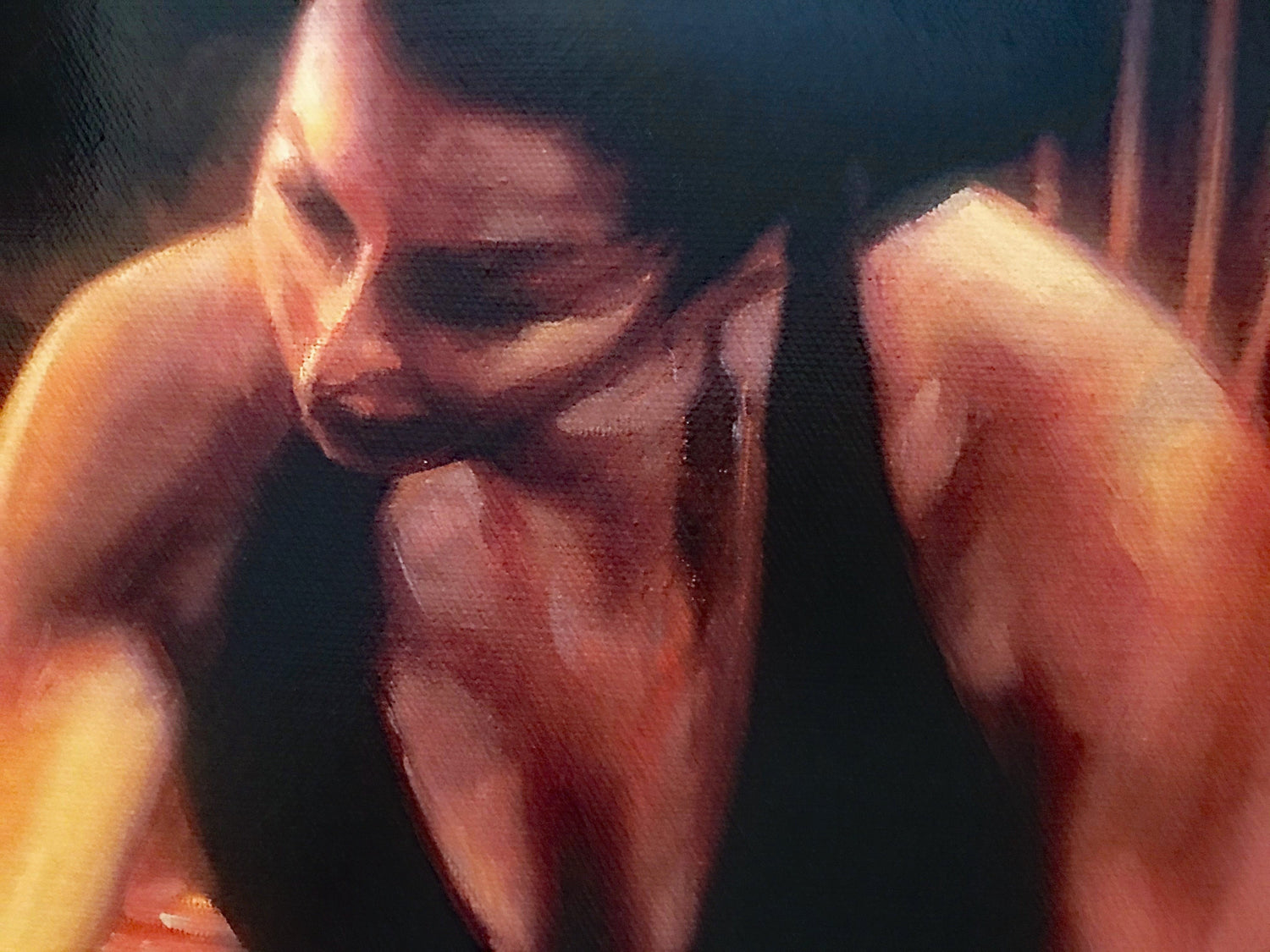 Sister Night Out Carrie Graber Canvas Giclée Print Artist Hand Signed and Numbered
