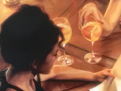 Sister Night Out Carrie Graber Canvas Giclée Print Artist Hand Signed and Numbered