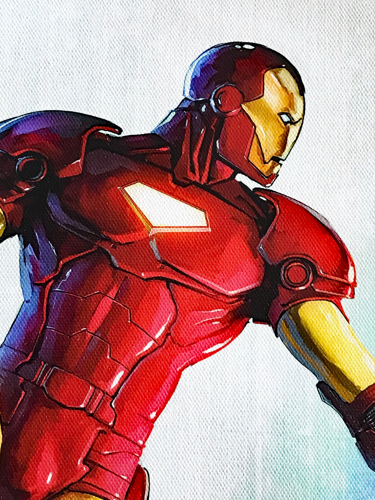 Iron Man The Armor Wars 3 Marvel Artist Francis Tsai Canvas Giclée Print Numbered