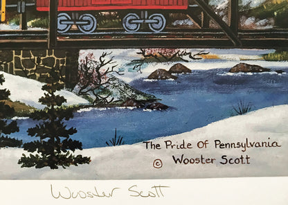 Pride of Pennsylvania Jane Wooster Scott Lithograph Print Artist Hand Signed and Numbered