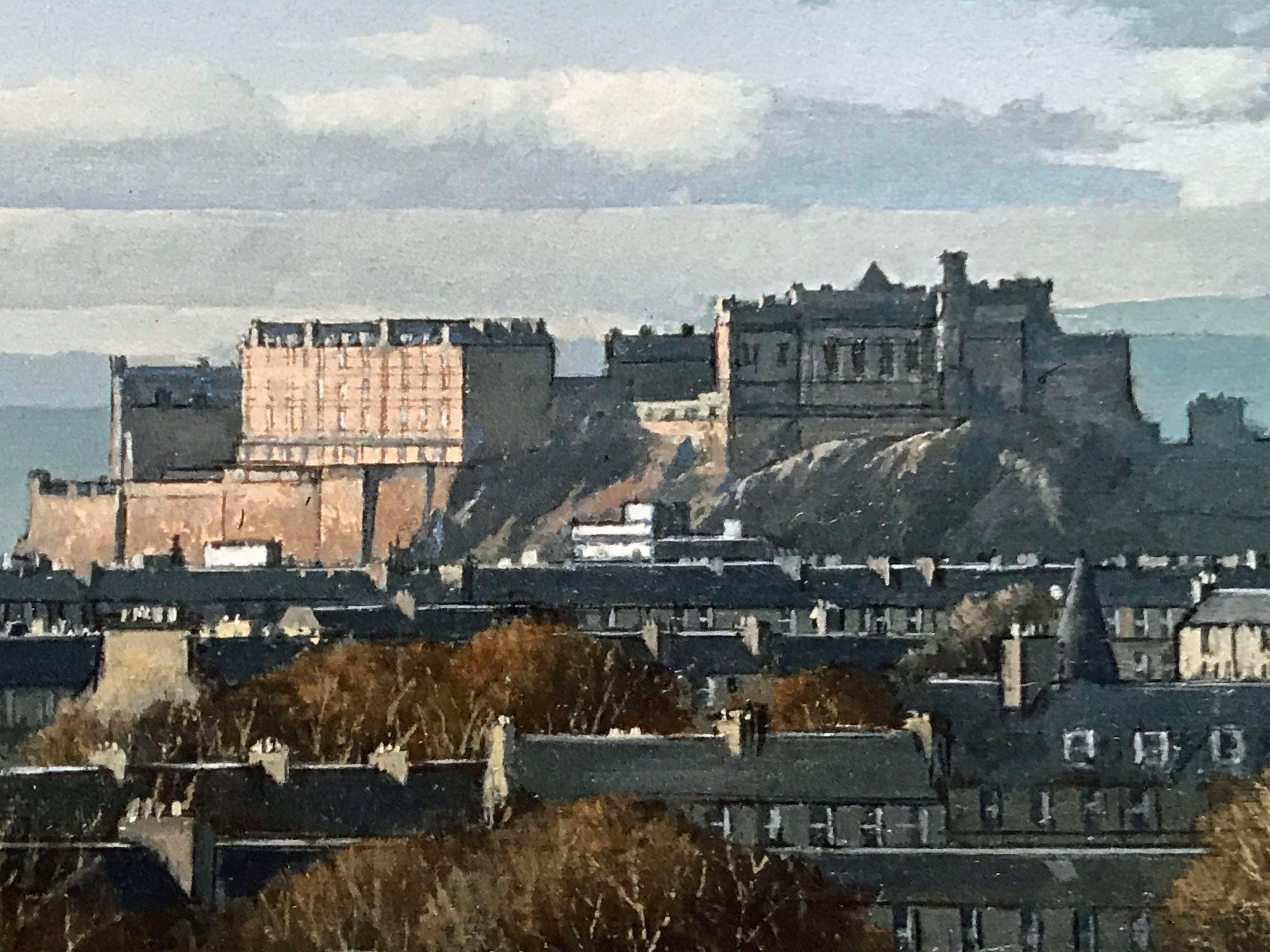 Edinburgh from the Braids Ian Johnstone Giclee Print Artist Hand Signed and Numbered