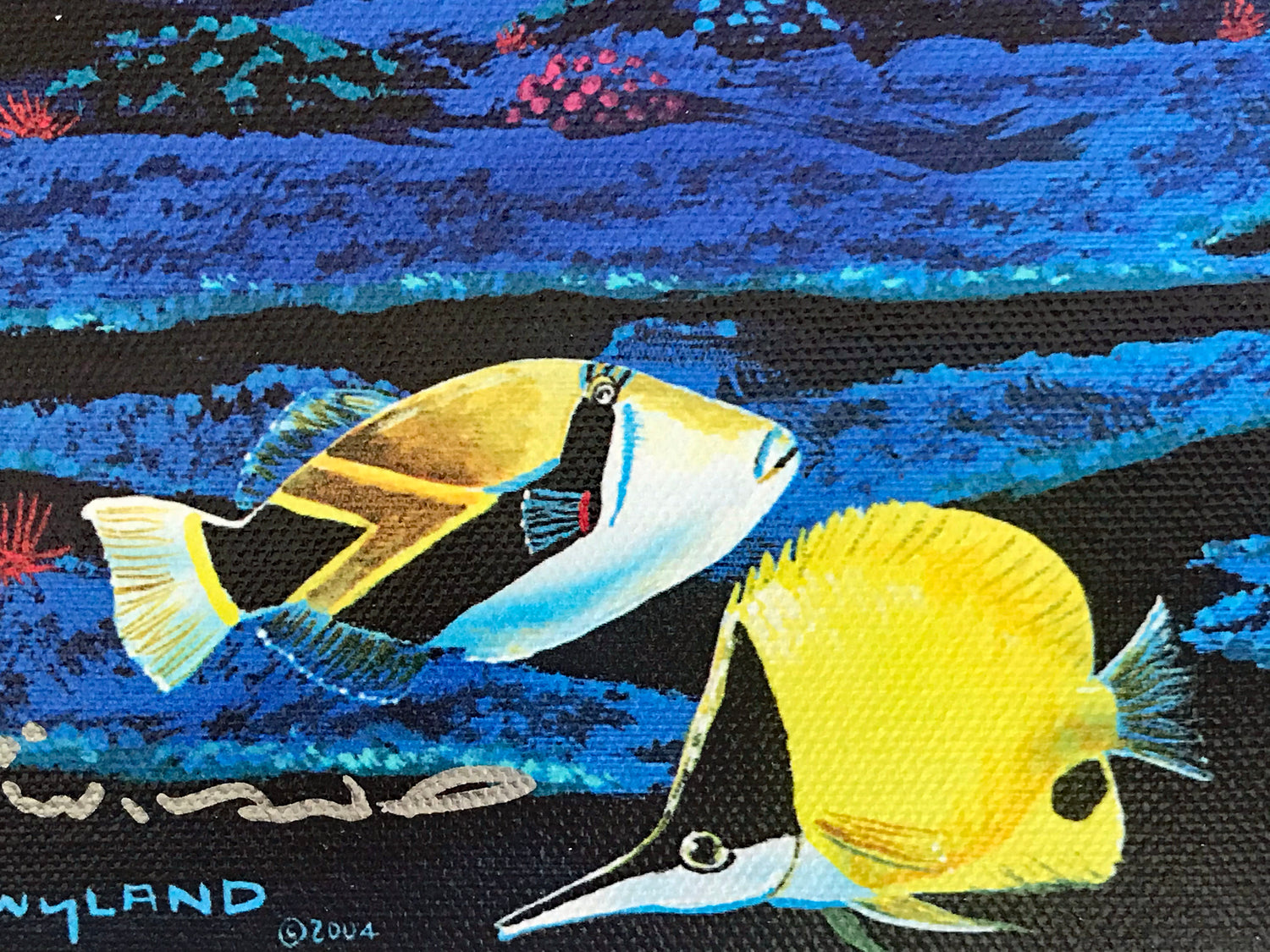 The Living Sea Wyland Canvas Giclee Print Artist Hand Signed and Numbered