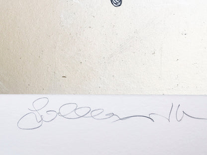 Lever De Soleil Guillaume Silver Leaf Hand Embellished Serigraph Print Artist Signed and Numbered
