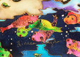 Swimming Ponies I Linnea Pergola Canvas Giclée Print Artist Hand Signed and Numbered
