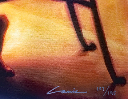 Restful Silhouette Carrie Graber Canvas Giclée Print Artist Hand Signed and Numbered