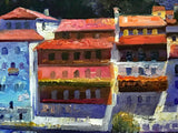 Lakeside Balcony Howard Behrens Hand Embellished Canvas Giclée Print Numbered with Artist Authorized Signature