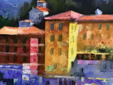Lakeside Balcony Howard Behrens Hand Embellished Canvas Giclée Print Numbered with Artist Authorized Signature