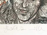 Five - Limited Edition Hand Colored Etching on Paper by Guillaume Azoulay