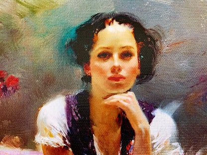 First Glance Pino Daeni Canvas Giclée Print Artist Hand Signed and Numbered