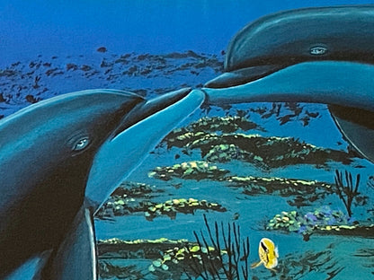 Kiss for the Sea Wyland Lithograph Print Artist Hand Signed and Numbered