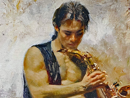 Music Lover Pino Daeni Canvas Giclée Print Artist Hand Signed Numbered and Framed