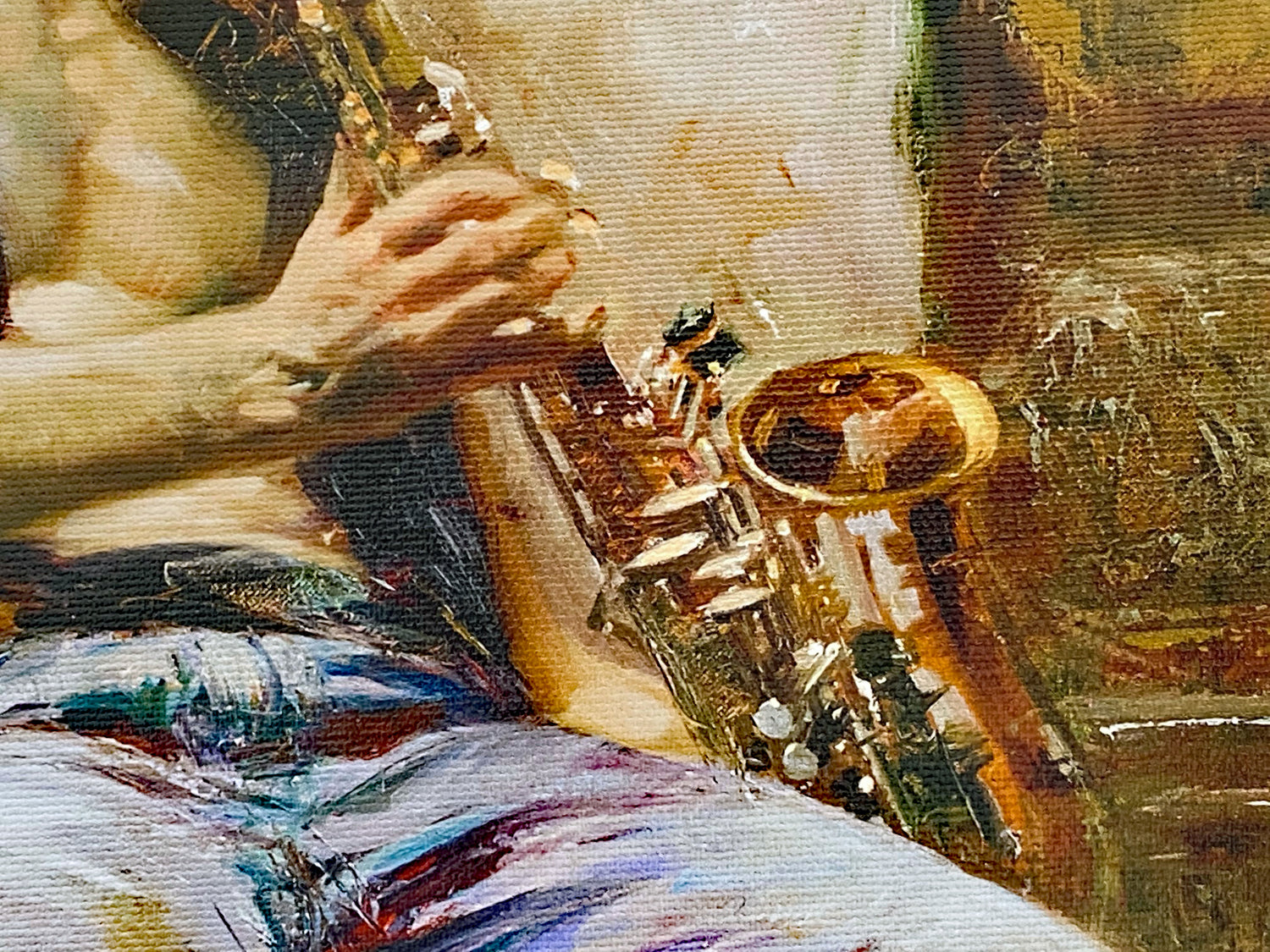 Music Lover Pino Daeni Canvas Giclée Print Artist Hand Signed Numbered and Framed