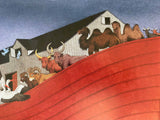  Noah and the Animals Tony Chen Artist Proof Lithograph on Paper Artist Hand Signed and AP Numbered
