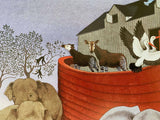  Noah and the Animals Tony Chen Artist Proof Lithograph on Paper Artist Hand Signed and AP Numbered
