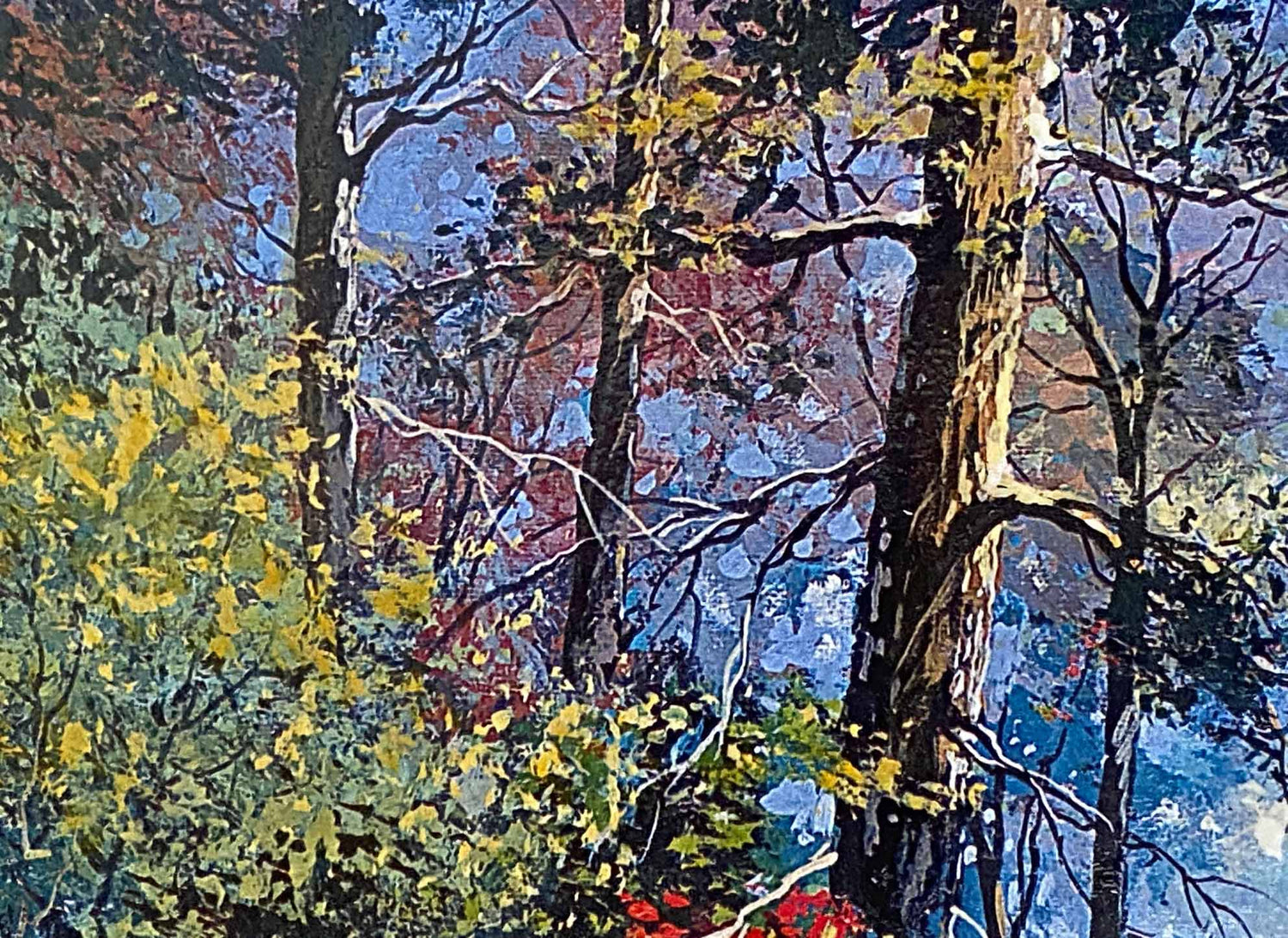Castle in the Woods Anatoly Metlan Artist Proof Lithograph Print Artist Hand Signed and AP Numbered