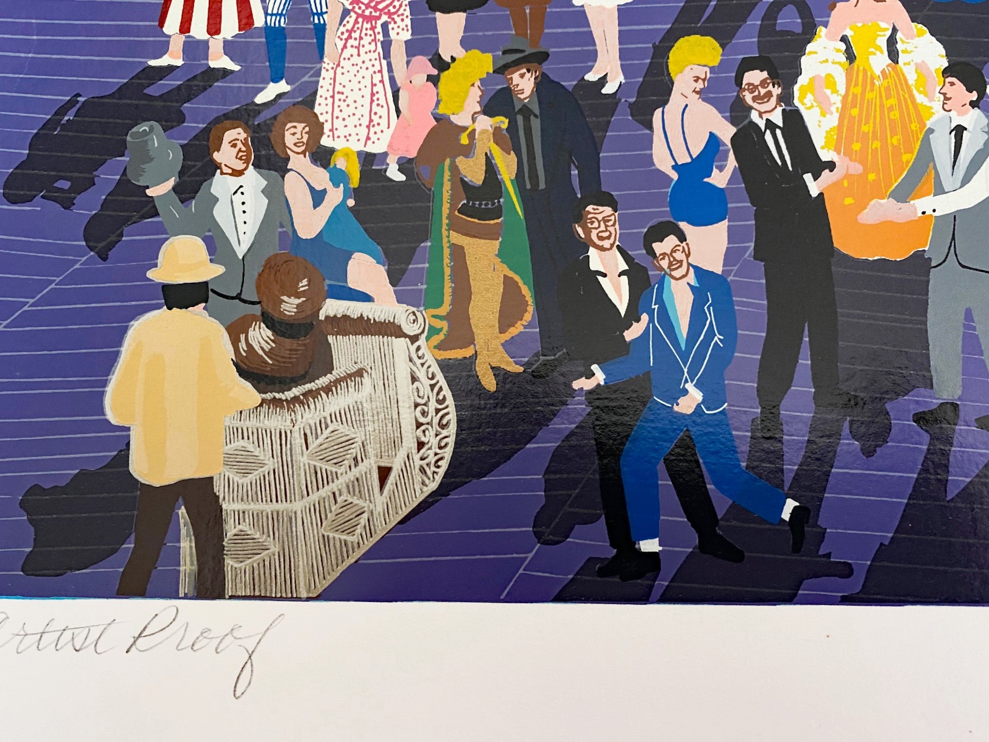 Boardwalk of Atlantic City - Limited Edition Artist Proof Serigraph Print on Paper by Melanie Taylor Kent