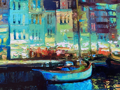 As Night Falls Copenhagen Howard Behrens Canvas Giclée Numbered with Artist Authorized Signature