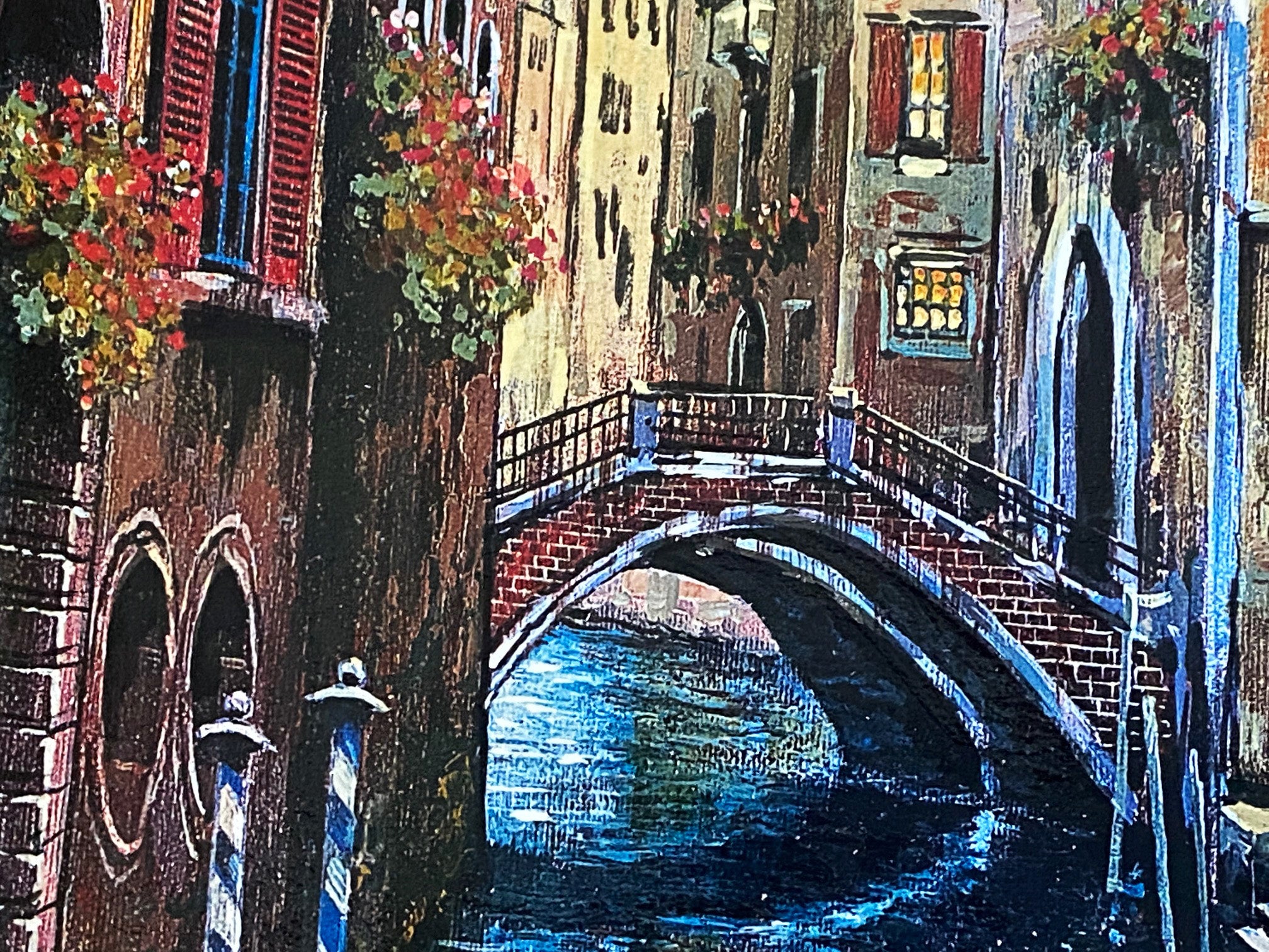 Venice Anatoly Metlan Serigraph Print Artist Hand Signed and Numbered