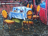Outdoor Cafe Anatoly Metlan Printers Proof Lithograph Print Artist Hand Signed and PP Numbered