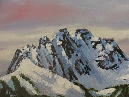 Sawtooth Mountain Splendor Jane Wooster Scott Lithograph Print Artist Hand Signed and Numbered