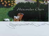 Santa Monica Alexander Chen Offset Lithograph Print Artist Hand Signed and Numbered