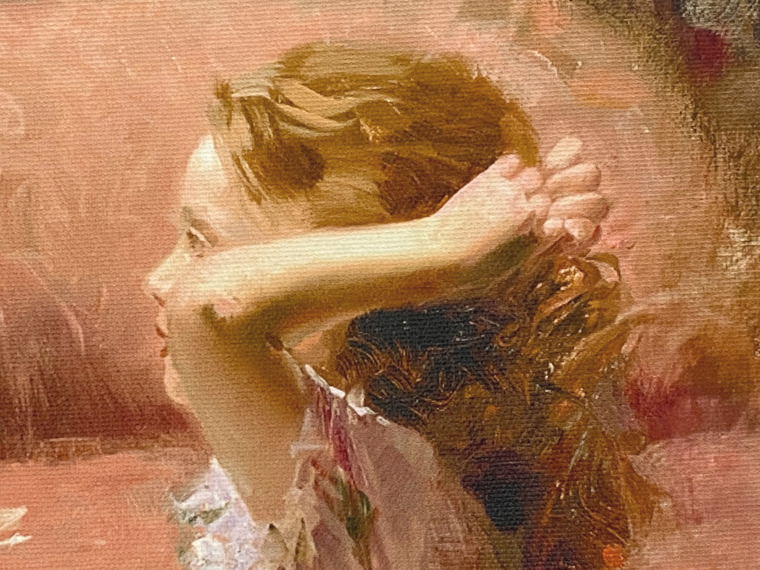 Thinking of You Pino Daeni Canvas Giclée Print Artist Hand Signed and Numbered