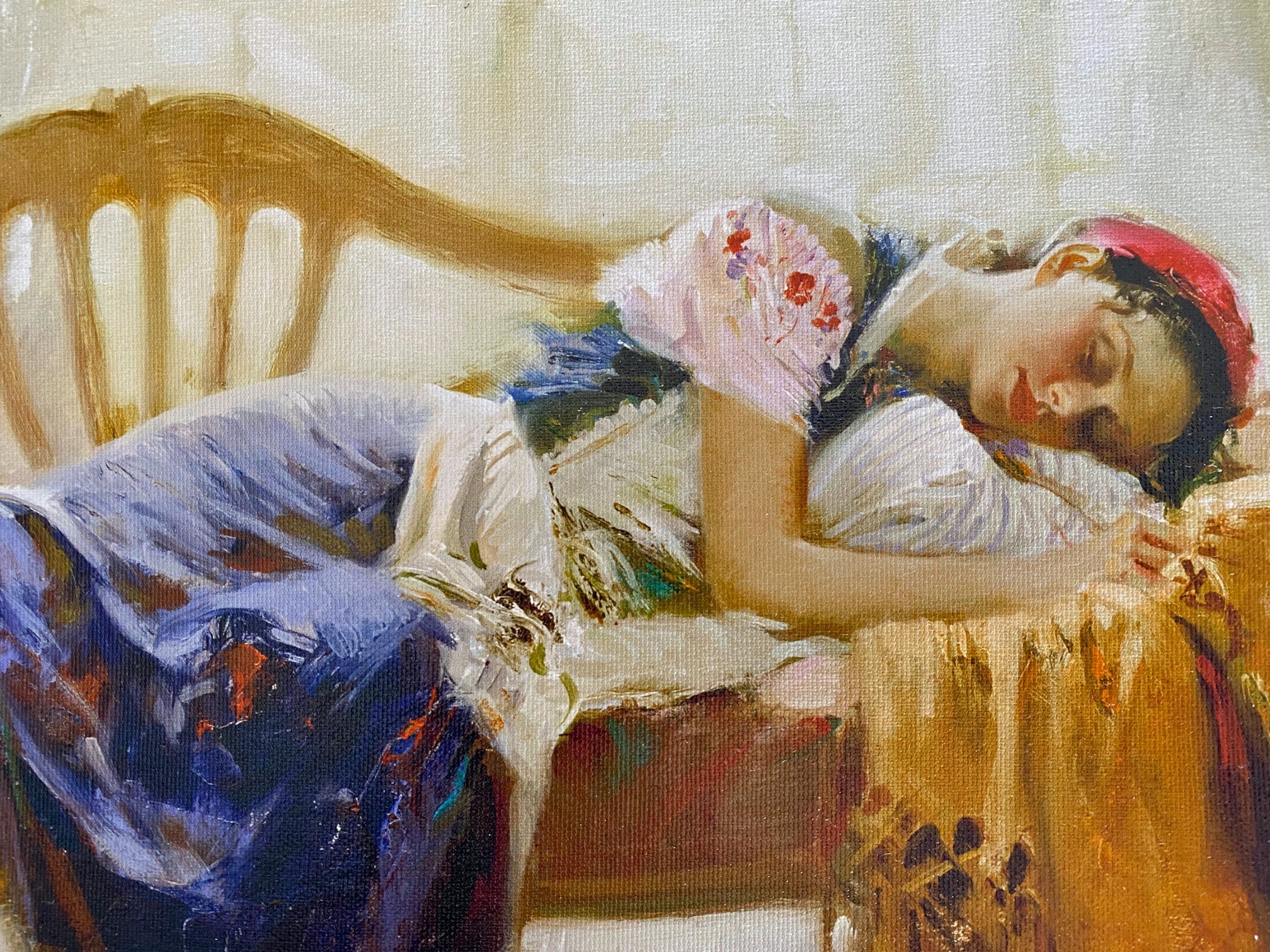 At Rest Pino Daeni Giclee on Canvas Artist Hand Signed and Numbered