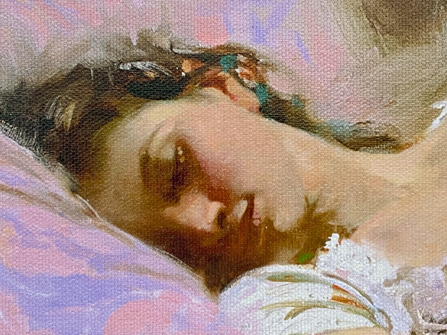 Restful Pino Daeni Canvas Giclée Print Artist Hand Signed and Numbered