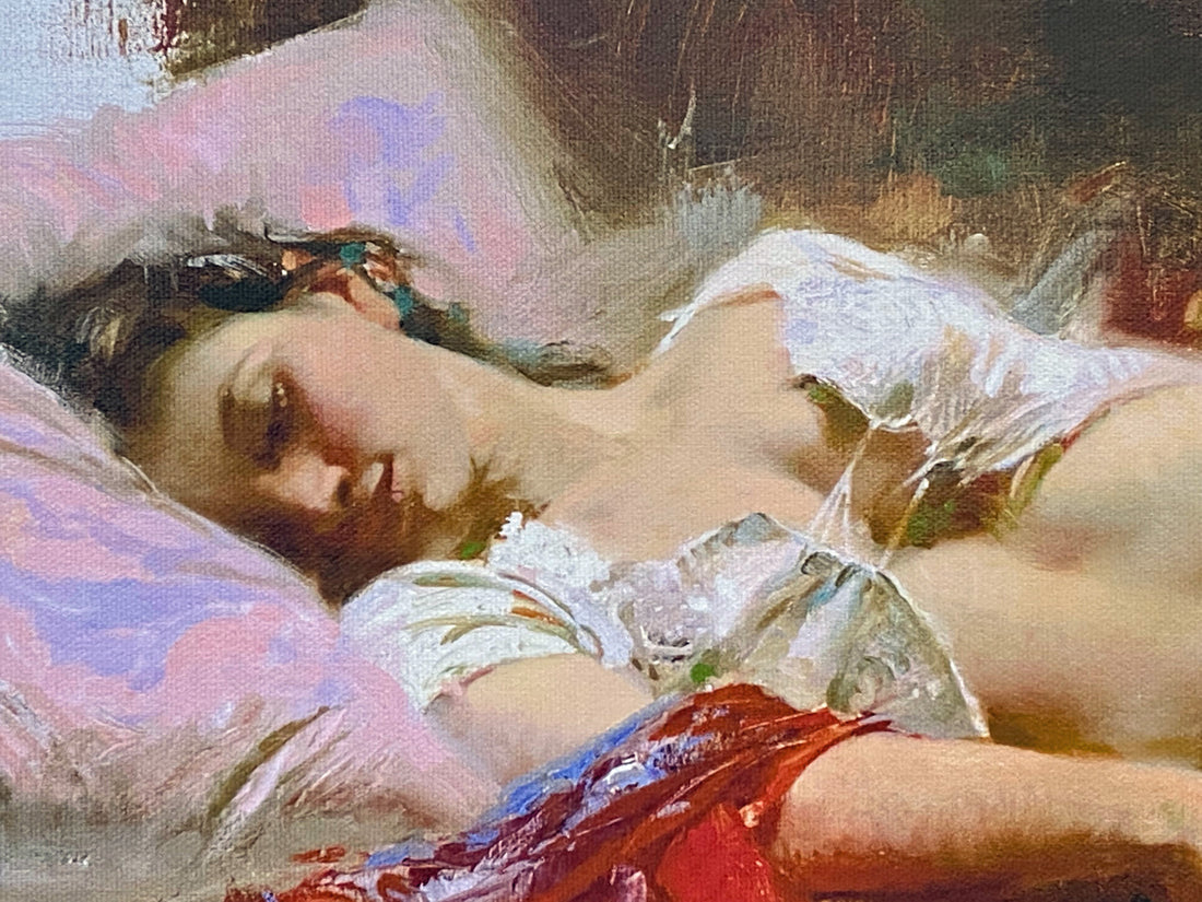 Restful Pino Daeni Canvas Giclée Print Artist Hand Signed and Numbered