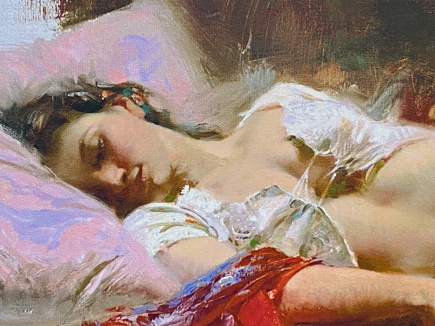 Restful Pino Daeni Canvas Giclée Print Artist Hand Signed and Numbered