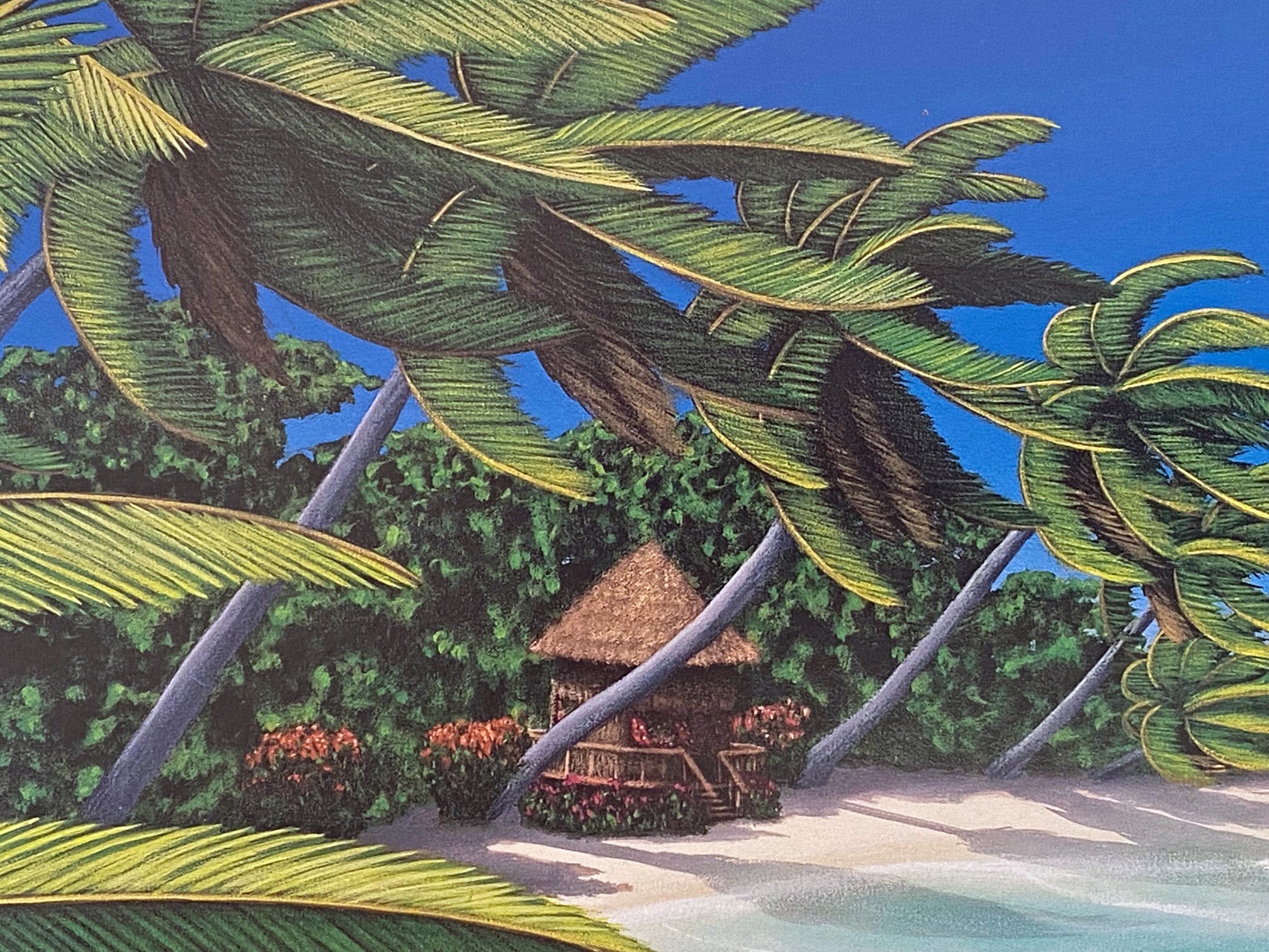 Tropical Breeze Dan Mackin Lithograph Print Artist Hand Signed and Numbered