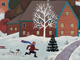 Jingle Bells and Carolers Jane Wooster Scott Artist Proof Lithograph Print Artist Hand Signed and AP Numbered