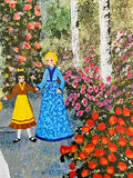 Down the Garden Path Jane Wooster Scott Artist Proof Lithograph Artist Hand Signed and AP Numbered