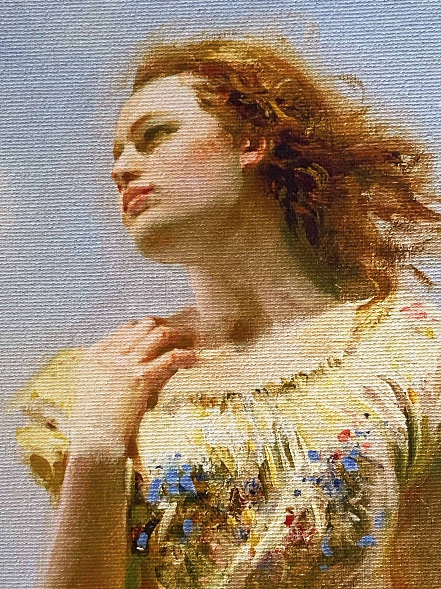 Wind Swept Pino Daeni Canvas Giclée Print Artist Hand Signed and Numbered