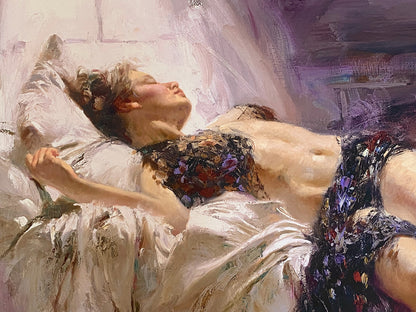 Morning Dreams Pino Daeni Giclée Print Artist Hand Signed and Numbered