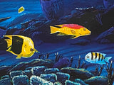 In the Company of Dolphins Wyland Artist Proof Mixed Media Artist Hand Signed and AP Numbered