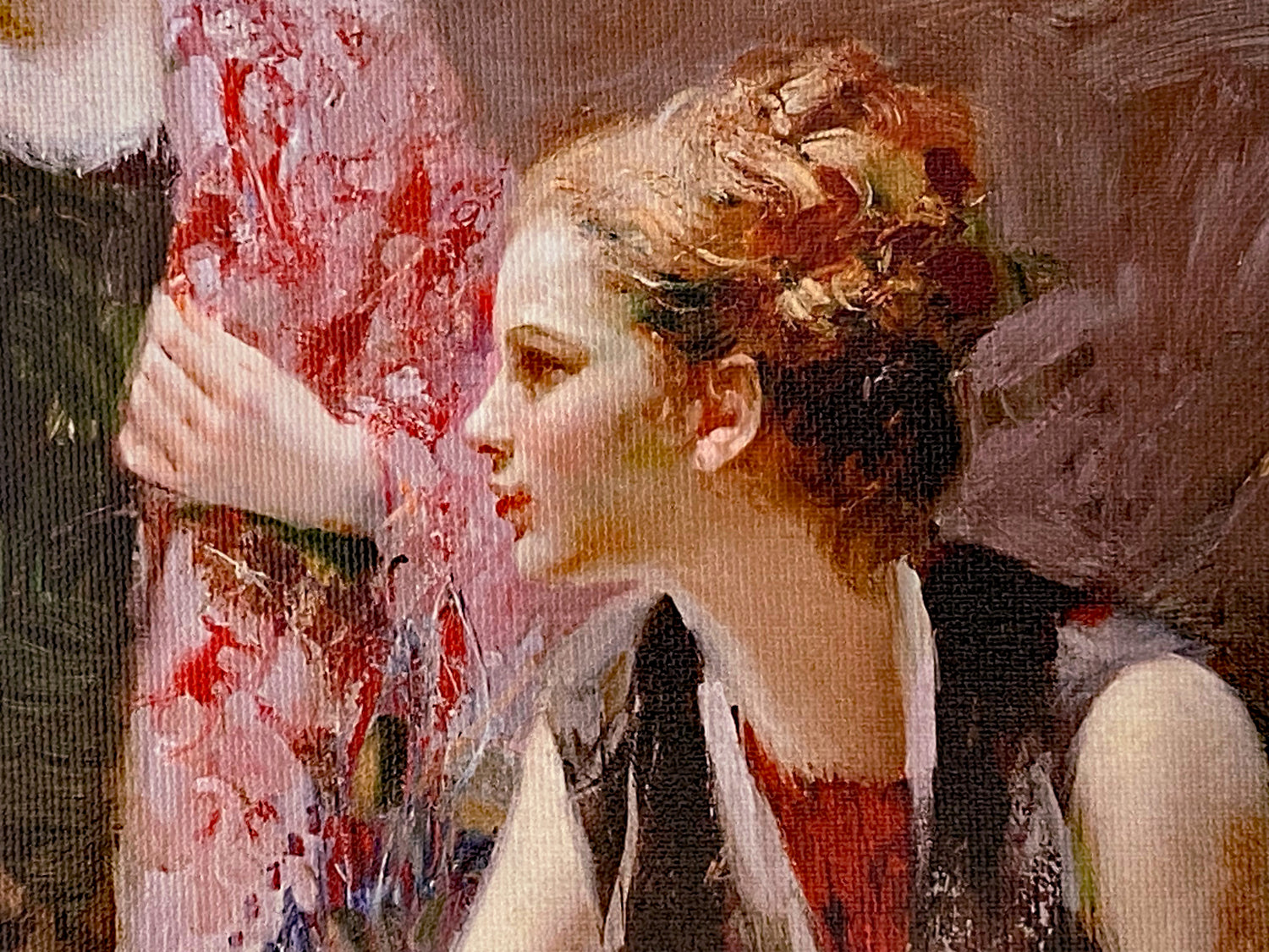 After Dinner Pino Daeni Canvas Giclée Artist Hand Signed and Numbered