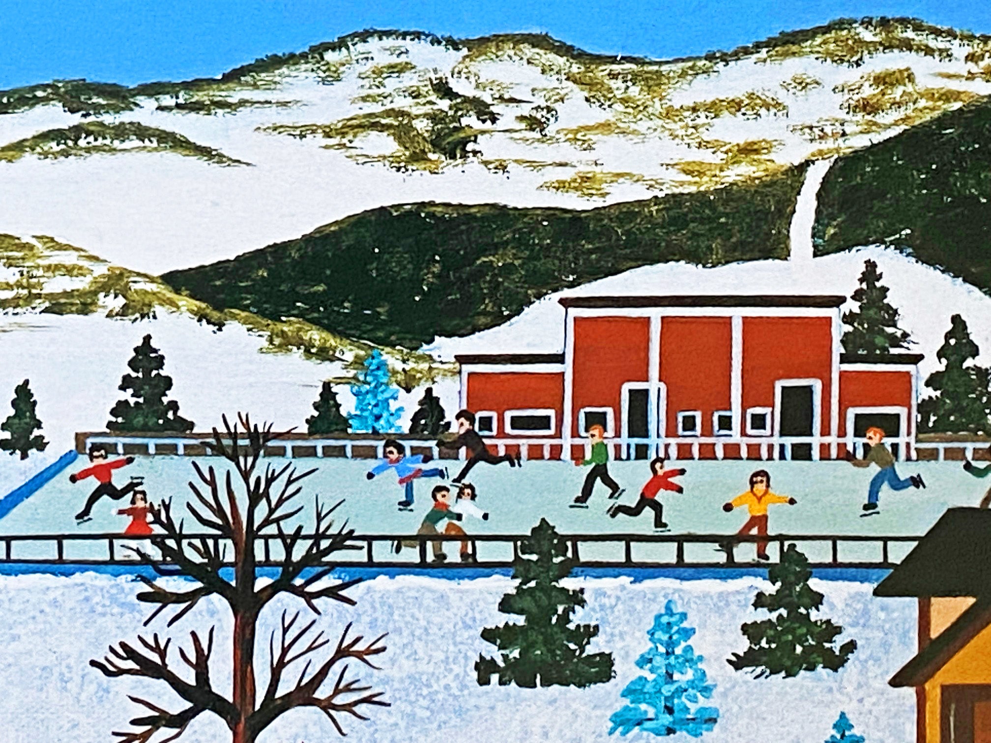 Sun Valley Winter Wonderland Jane Wooster Scott Artist Proof Lithograph Print Hand Hand Signed and AP Numbered