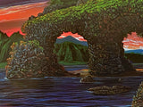 Diamonds of the Sea Robert Lyn Nelson Mixed Media Print Hand Signed and Numbered