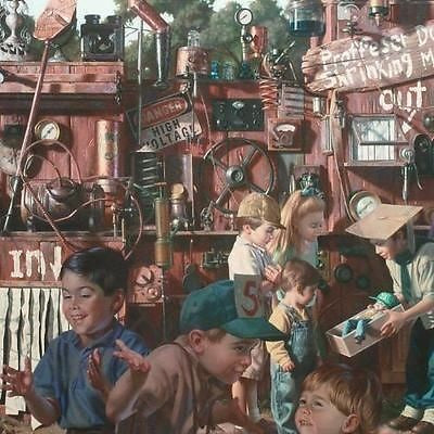 Incredible Shrinking Machine Bob Byerley Canvas Giclée Print Artist Hand Signed and Numbered