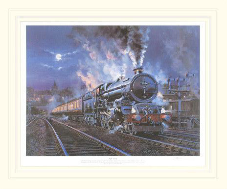 Night Arrival John Austin Lithograph Print Artist Hand Signed and Numbered