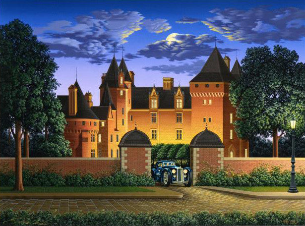 Villa Capulet Jim Buckels Serigraph Print Artist Hand Signed and Numbered
