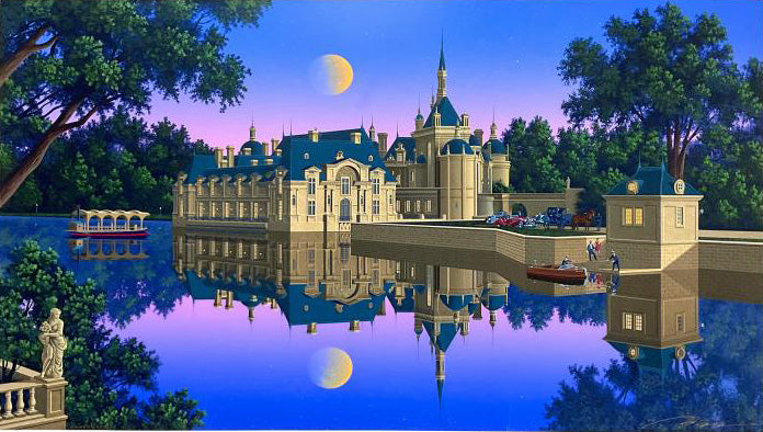 The Boating Party Jim Buckels Serigraph on Paper Artist Hand Signed and Roman Numeral Numbered