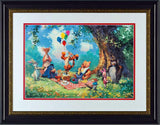 Splendiferous Picnic James Coleman Lithograph Print Artist Hand Signed Numbered and Framed